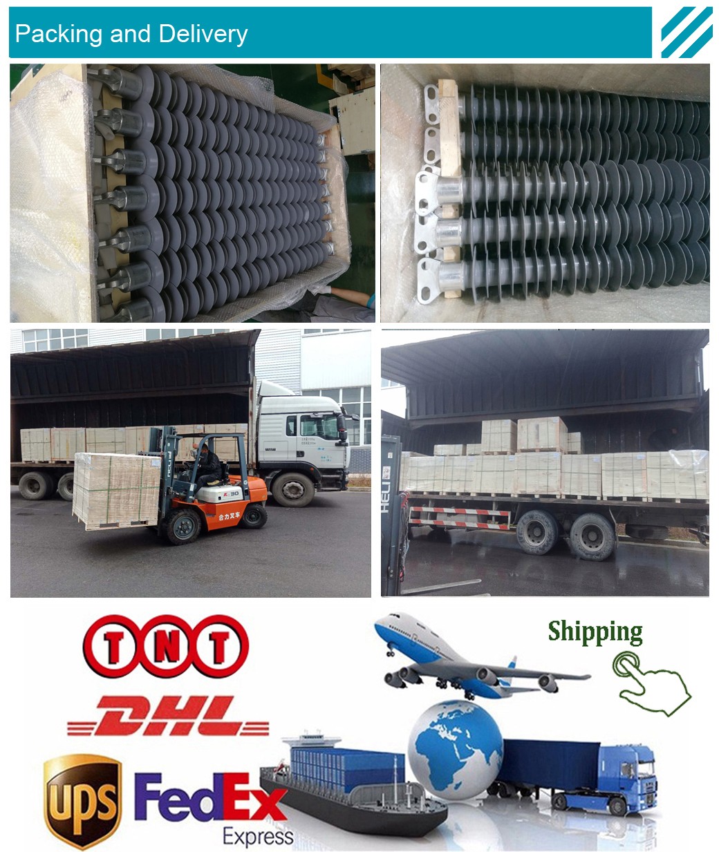Manufacturer Supply 69kV High Voltage Composite Line Post Insulator