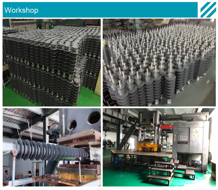 High Voltage Silicone Rubber Polymer Column Insulator, Railway Insulator