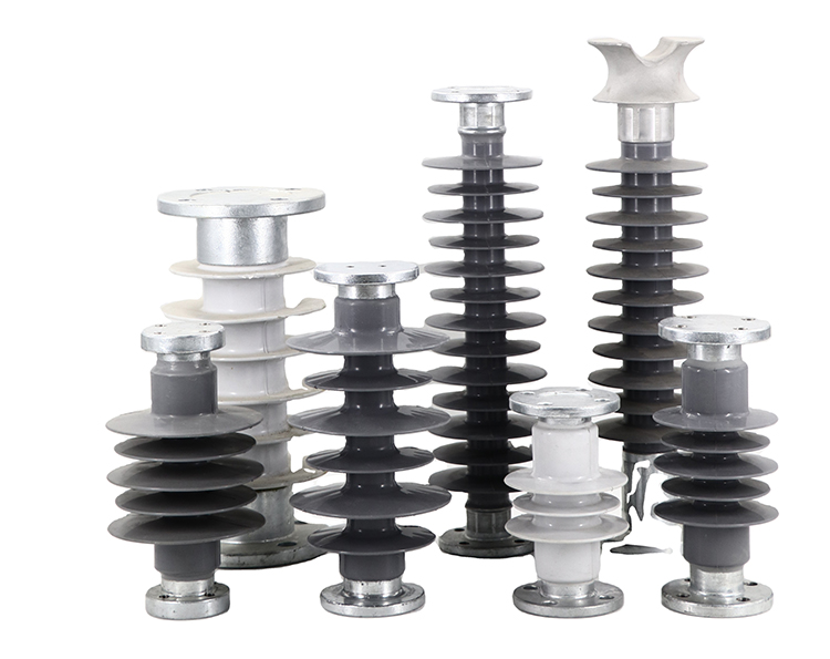 High Voltage Silicone Rubber Polymer Column Insulator, Railway Insulator
