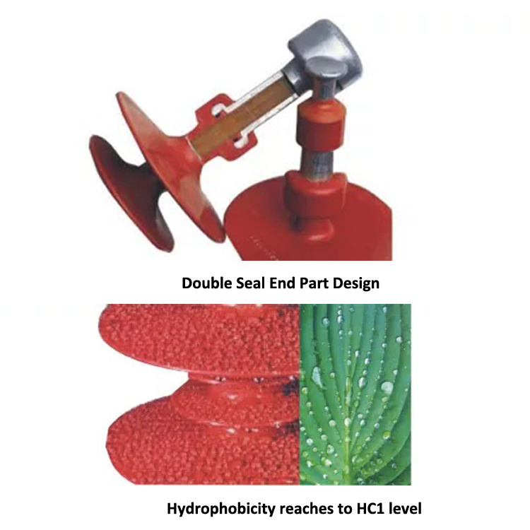 Manufacturer Customized Good Quality High Voltage Insulation Composite Polymer Silicone Rubber Post Insulator